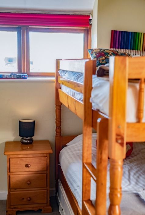 The Place To Stay, Knoll Hill Farm, Stylish Boutique Bed and Breakfast Guest House Accommodation For The Perfect Staycation & holiday ~ Room 6 (Willow Tree) En-Suite Deluxe Family Suite Sleeps 2 + 3 In Three Rooms ~ Room size: 51 sqm (20 sqm + 20 sqm + 11 sqm). This Suite Allows You To Indulge Yourselves. Room 6 is a very stylish suite of rooms comprising a main bedroom, a second bedroom, a conservatory and a shower room. The main bedroom is a spacious deluxe king room, which retains many of the original barn features including a beamed ceiling and stoned wall. The room also boasts a splendid free standing roll top bath inviting you to luxuriate and relax whilst engrossed in your current novel. Adjoining the main bedroom is a delightful airy and light conservatory, a spacious and comfortable place to spend the evenings, relaxing after a busy day sight-seeing while looking out over the gardens and the distant hills. The Place To Stay, Knoll Hill Farm, Stylish Boutique Bed and Breakfast Guest House Accommodation For The Perfect Staycation & holiday ~ Room 6 (Willow Tree) En-Suite Deluxe Family Suite Sleeps 2 + 3 In Three Rooms ~ Room size: 51 sqm (20 sqm + 20 sqm + 11 sqm). This Suite Allows You To Indulge Yourselves. Room 6 is a very stylish suite of rooms comprising a main bedroom, a second bedroom, a conservatory and a shower room. The main bedroom is a spacious deluxe king room, which retains many of the original barn features including a beamed ceiling and stoned wall. The room also boasts a splendid free standing roll top bath inviting you to luxuriate and relax whilst engrossed in your current novel. Adjoining the main bedroom is a delightful airy and light conservatory, a spacious and comfortable place to spend the evenings, relaxing after a busy day sight-seeing while looking out over the gardens and the distant hills.